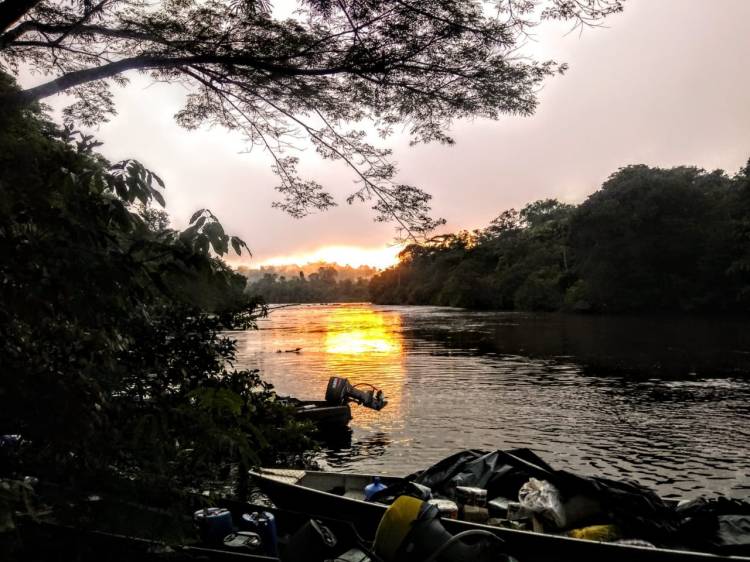 Jari tall tree trip -Sunset on the river - Rafael Aleixo
